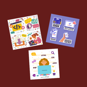 Tech-Themed Stickers